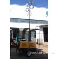 5 kVA, Single Phase 220 VAC, 4x1000W Lamp, Mobile Tower Light (FZMT-1000B)